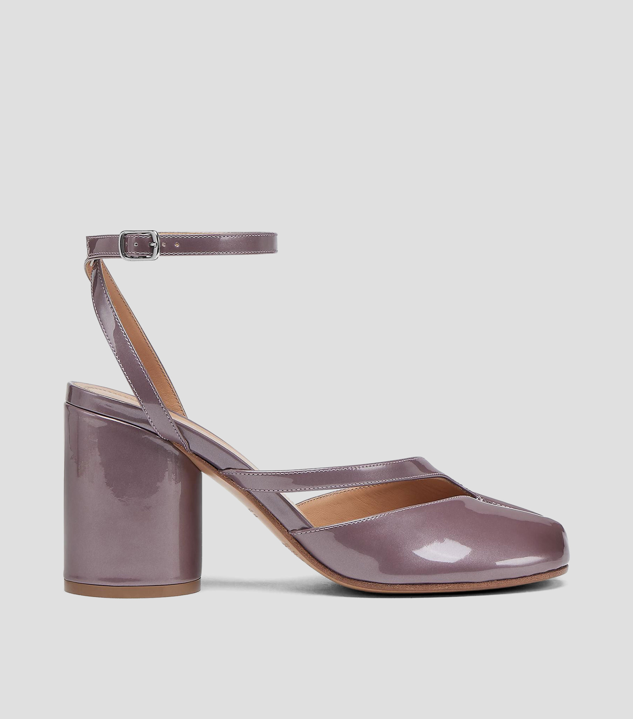 Sandalias con tacón alto y ancho Tabi Mujer